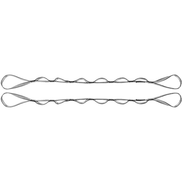 2 st Nylon Daisy Chains Stark Klättringsrem Justerbar Sele Stark Klättringsre Daisy Chain för Utomhus Sport Camping