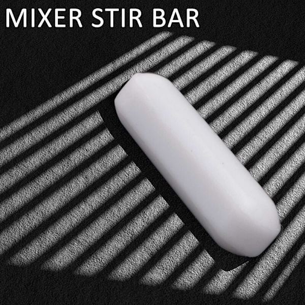 5 stk. Serie 25 mm (1 tomme) Magnetisk Omrører Mikser Omrøring Bar, Hvid Farve, Laboratorie Bar, Omrøringsplade Bar, Omrøring Barer 7Mm25Mm