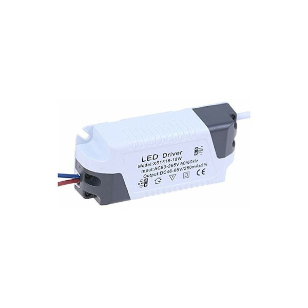 2x LED-driver, 18-24W LED-taklystransformator, LED-panel strømforsyning, DC-kontakt for LED-taklys (18-24W)