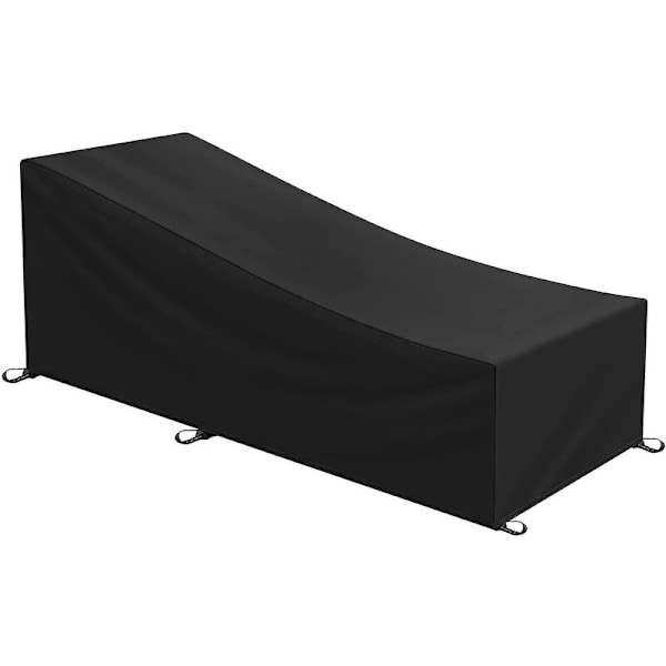 Bette solsengtrekk Vanntett solsengtrekk 210d Oxford-stoff Svart (200x68x40/70cm)