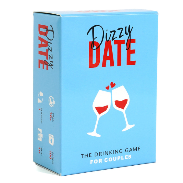 Hauska korttipeli pariskunnille, vuosipäivä- ja ystävänpäivälahjoille Dizzy date
