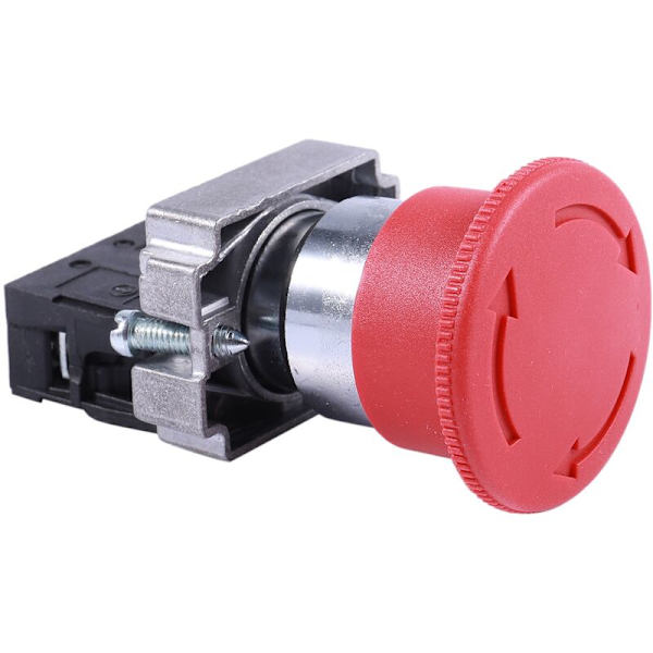 22mm NC Tryckknappsbrytare 600V 10A Röd Svamp Nödstoppsbrytare ZB2-BE102C