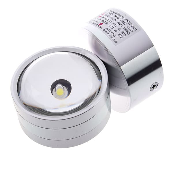 Mini LED vegglampe 5500K hvit 6W sølv