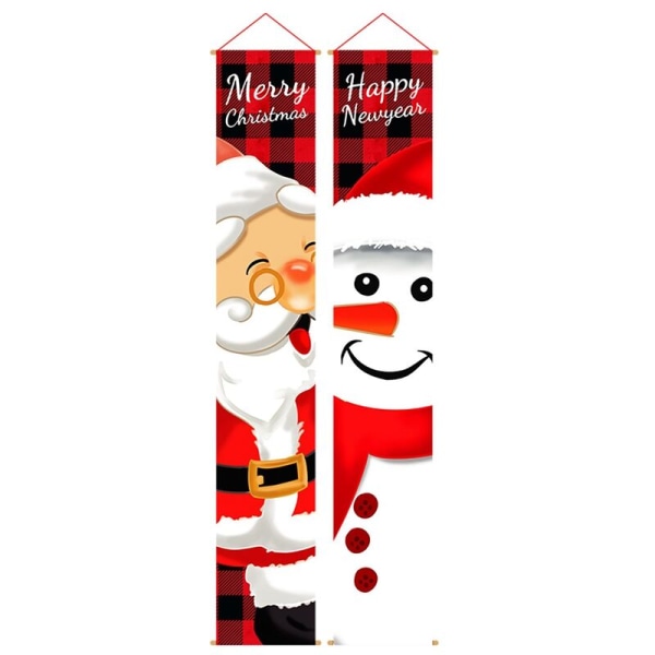 Jul Dörr Dekorationer Hängande Utomhus Kopplingar för Festlig Jul God Jul Banner Veranda Skylt Dekor A