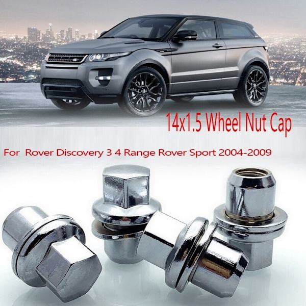 10 stk. 14X1.5 Hjulmøtrik Dæksel RRD500290 Auto Navkappe Passer til Land Rover Discovery 3 4 Range Rover Sport 2004-2009