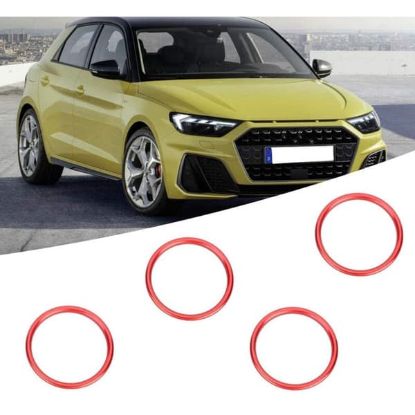 Dekorativ ring i aluminiumlegering för A1 2014-2017, 4 st
