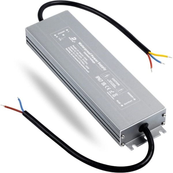 24V LED-transformator 100W Drivr, IP67 Vattentät 4.2A Strömförsörjning, 220V/230V AC till DC-transformator, Konstant Spänning Lågspännings LED-drivrutin för CCTV