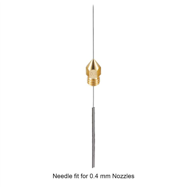 105 deler 3D-printerdyse rengjøringssett 0,4 mm Mk8 dyser nåler