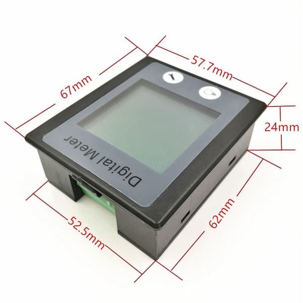 AC 80V-260V Digital Energimåler Spenningstester Amperemeter Voltmeter Transformator