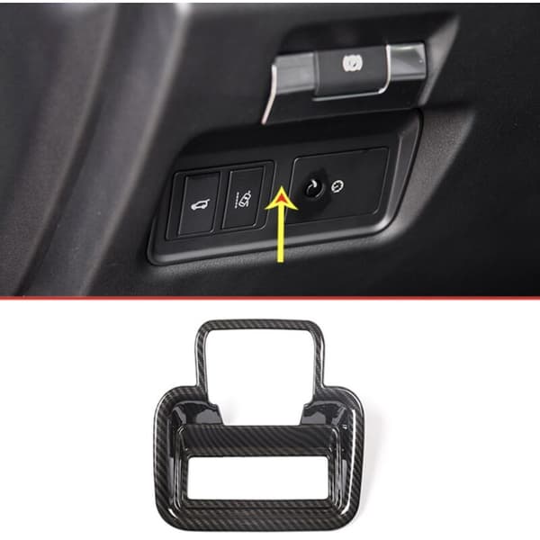 Elektronisk handbromsskydd ABS-fiber elektrisk bakluckeswitch dekorativ ram för E-PACE E PACE 2018 2019