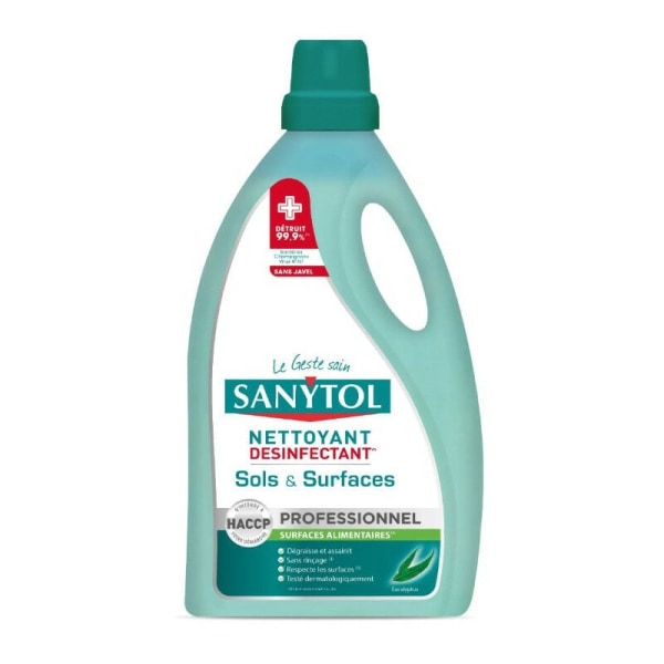 SANYTOL professionell golv- och ytdesinfektionsmedel eukalyptus 5 liter 33661500 - SANYTOL