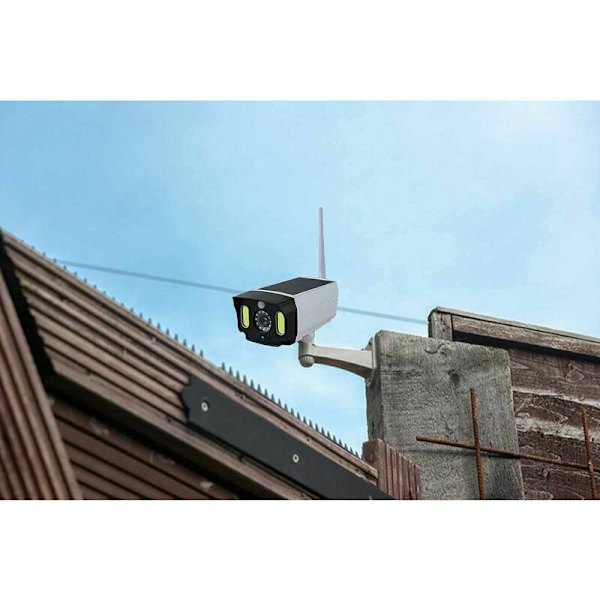 Utomhus säkerhets- och stöldskyddsdummykameror med solpanel och rörelsedetektor. Vattentät LED CCTV, med blinkande röd LED-lampa med 20 LED-lampor
