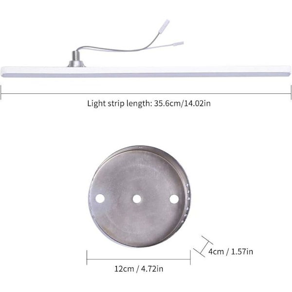 LED Taklampe, Moderne Parallell Stripe Design Taklampe med 2 Stykker Parallell Stripe Lys for Stue Soverom Spisestue