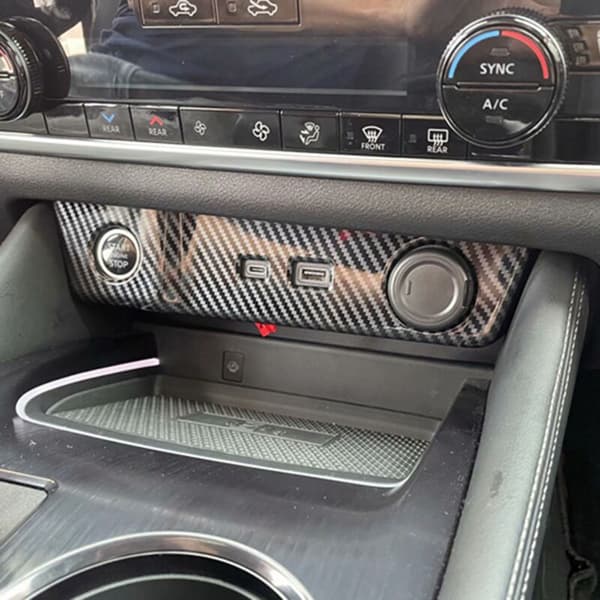 Interiør USB-opladningsstikpanel Trim Cover til Rogue 2021 2022 Tilbehør