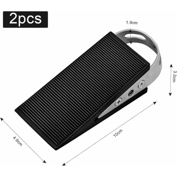 Dørstopper, 2-pak Gummi Dørstopper Opgradering Dørstop, til Fliser, Tæpper