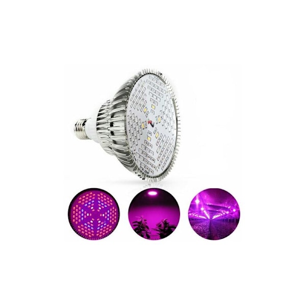 E26 E27 100W LED Full Spectrum Ljuslampa för inomhusväxt Odling
