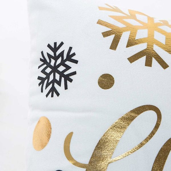 Jul örngott soffkuddeöverdrag för god jul dekorativa 18\" x 18\" 4 st-