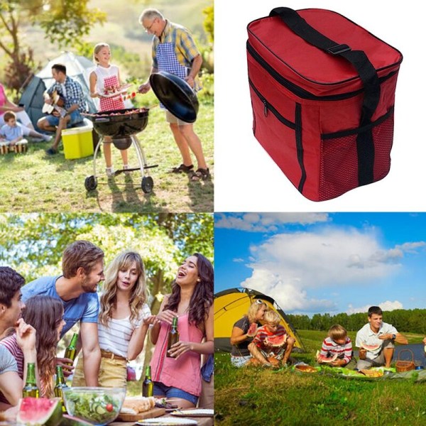 Bilbaksförvaringsisolerad kylväska Termisk ispåse Picknickväska Tote Lutande axel för picknick