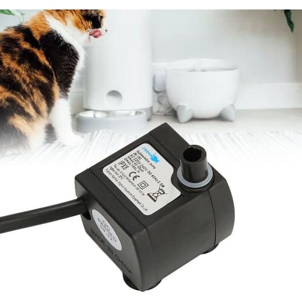 Mini justerbar tyst nedsänkbar vattenpump, IPX8 vattentät fontänpump med sugkopp för akvarium, EU-kontakt 220-240V,
