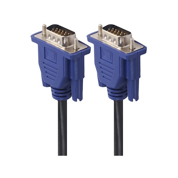 10M VGA-kabel hane till hane 3+6 HD 15PIN för CRT LCD-projektor PC bärbar datorskärmkabel