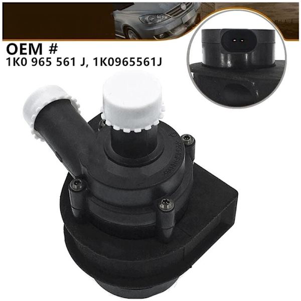 1K0965561J Elektrisk vattenpump Extra kylvätska Extra kylning För-Golf Skoda Seat-Audi A3 TT Q3 Passat B5