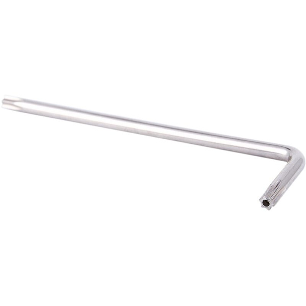 Pitkä käsi vääntökestävä Torx-tähtiavain, hopea, T25 100mm
