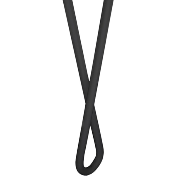 Bordben til møbler og skrivebord i stål 2 stænger 41 cm sort 4-pak loop model