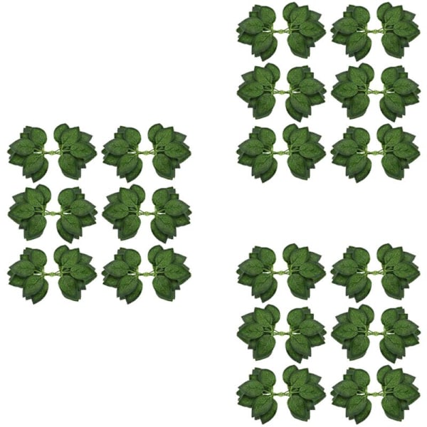 Kunstige falske blader for rosedekorasjoner - 108 silkeblomster