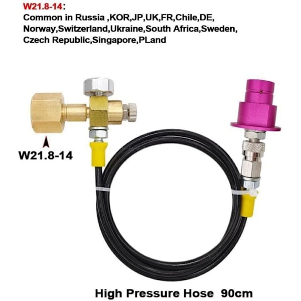 Soda Dispenser Inflation Port, Bubble Dispenser, Ekstern CO2 Adapter Forbindelse, Afbryd Forbindelse Med
