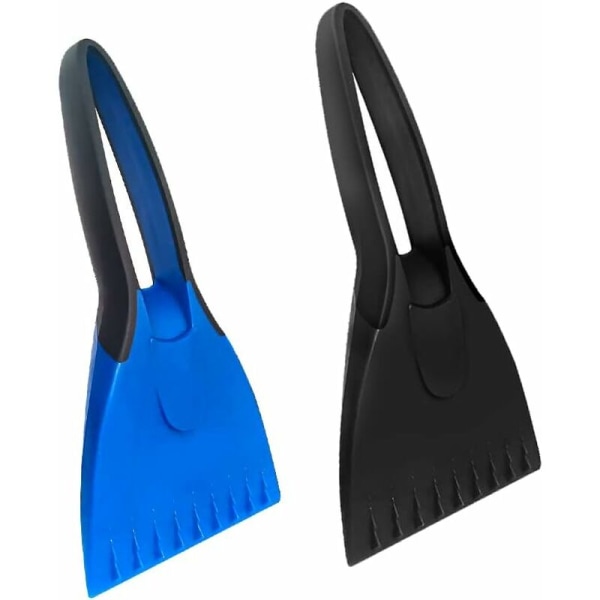 2 Pieces Windshield Frost Squeegee, Strong and Durable Ice Scraper, Snow Scrapers for Auto, with Non-Slip Handle for Car