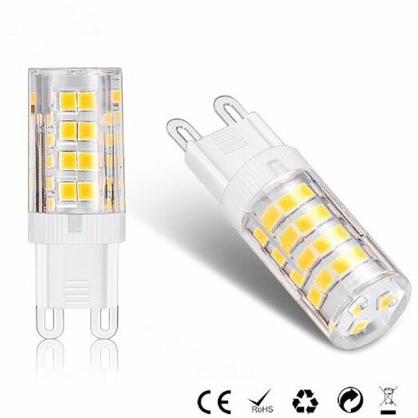 G9 LED-lampor, Varmvit 3000K 5W Ljus motsvarande 40W halogenlampor 420 lumen ej dimbar, 10-pack