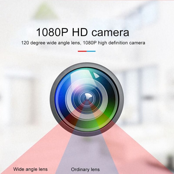 MD29 Mini 1080P HD-kamera, vidvinkel infraröd bärbar kamera, PIR infraröd kamera för förstapersonsperspektiv