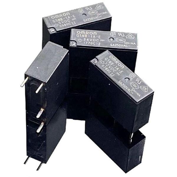5 st G5NB-1A-serie 05VDC 12VDC 24VDC 24V 4 stift 3A Mini Relä G5NB G5NB-1A-E Växlande AC DIP4 (24V)