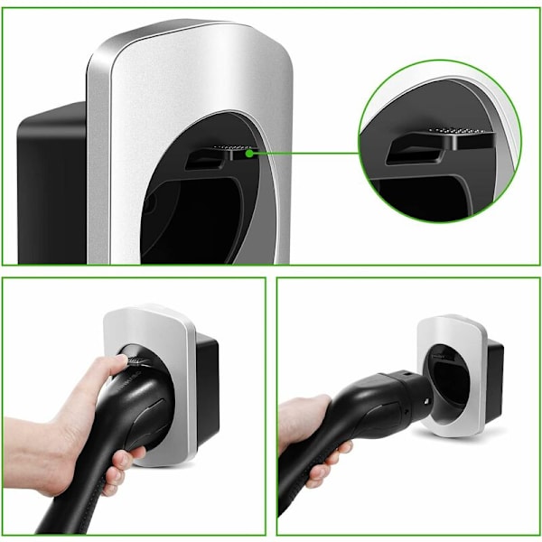 Typ 2 Väggmonterad Elbilsladdare Kabelhållare EV Laddstation Kabel Förvaringsorganisatör