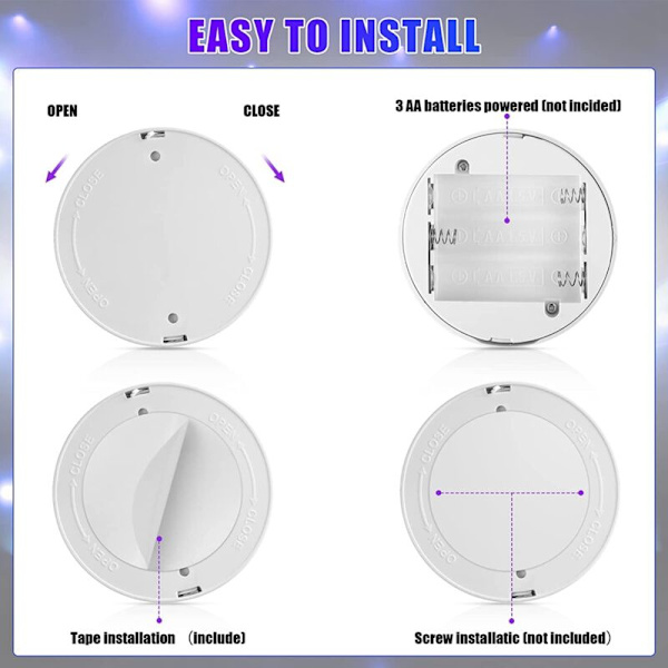 6 st 13 färger batteridrivna spotlights inomhus dubbla huvud LED strålkastare RGB LED accent lampor med fjärrkontroll A