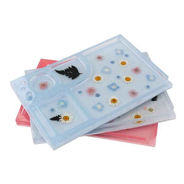 DIY Kristall Epoxyhartsform Makeup Form Silikonform för Harts, Heminredning
