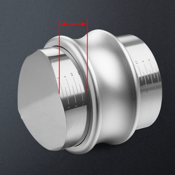 Kahvinjakaja ja tamppaaja/tasoittaja, kaksipäinen kahvitasoitin, säädettävä syvyys käsikahva 58mm