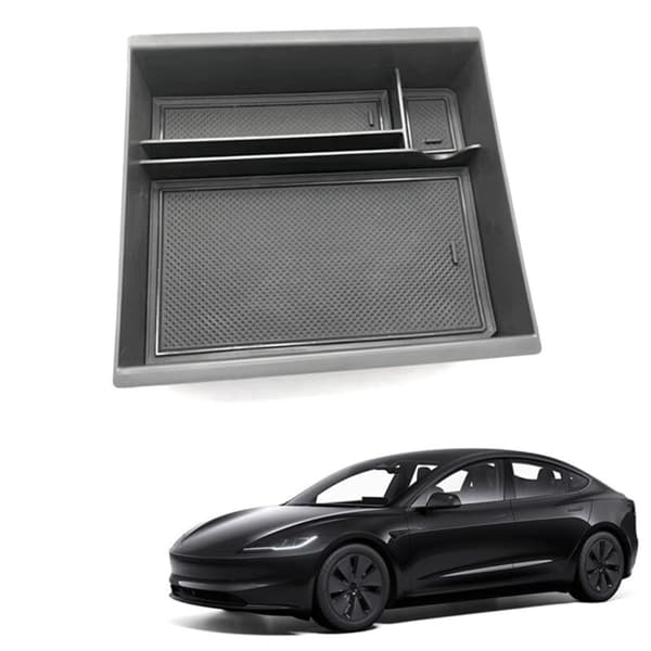 For Model 3 2024 Midtkonsoll Organizer Skuff Oppbevaringsboks Tilbehør, med Smooth Slide Technology