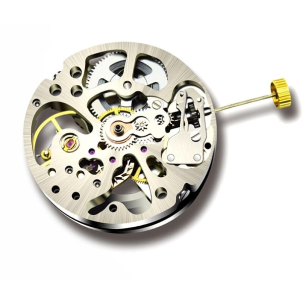 Säteily-Up Pendulum Skeleton -liike Pendulum-asetus Säteittäinen kuvio Automaattinen kelloliike 2001