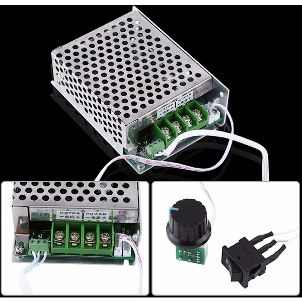 PWM-nopeussäädin DC 12V 24V 36V 40A - DC-moottorille CCM6DS-B