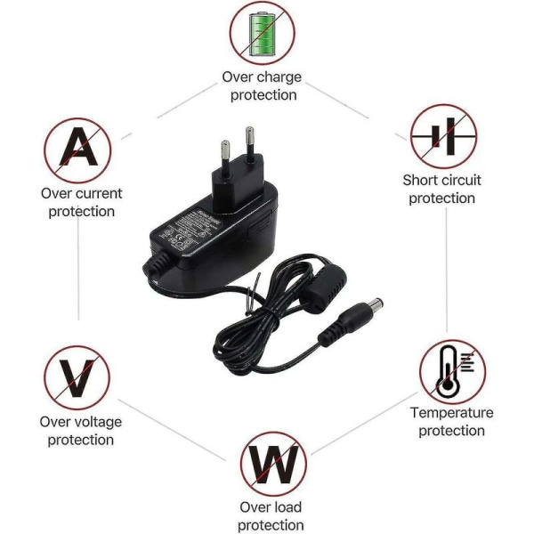 12V1A DC-virtalähde Ip/CCTV-turvakameralle AC-DC-virtajohdon laturi DC-lähtö 12V 1000MA AC-tulo 100V-240V/5