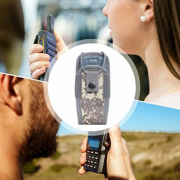 Radiohållare Holster Radio Carrier Duty Belt - Molle Radiohållare Molle Radioficka Fodral Heavy Duty Radios Holster Väska för Tvåvägs Walkie Talkies