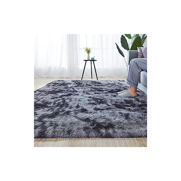 Mjuk Modern Shaggy Matta 4x6.6 för Sovrum Vardagsrum Sovsal Barnrum Hem Dekorativ, Halksäker Plysch Fluffig Päls Area Mattor Bekväm Barnkammare A