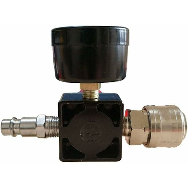 Luftkompressor Trykregulator 1/4\" - Pneumatisk Regulator - Trykreguleringsventil 180psi 12bar (Trevejsventil)