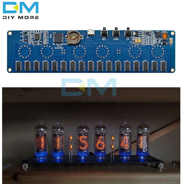 5V elektronisk DIY-kit i14 nixie-rør modul digital LED-ur gave kredsløbskort kit PCBA uden rør