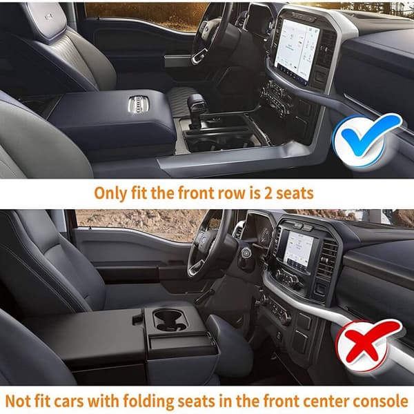 Center Console Organizer Tray för 2021 Armrest Flocking Insert Förvaringslåda Biltillbehör