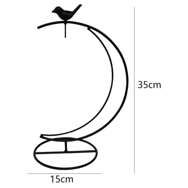 2 stk. dekorative jernkrogbeslag til glaskugle / plantepotte / lanternelys
