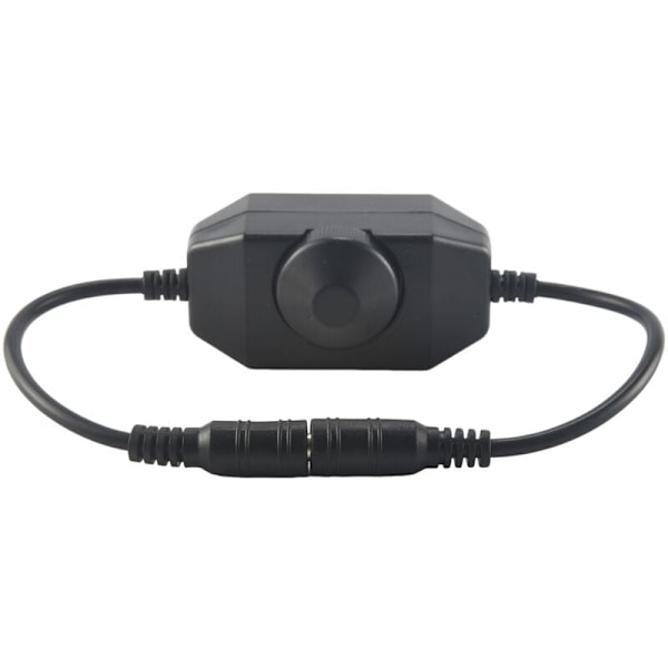 LED-lysdimmer, DC 12V-24V 6A dimmer, egnet for LED-lys, LED-tau, 3528, 5050, 5630 (svart)