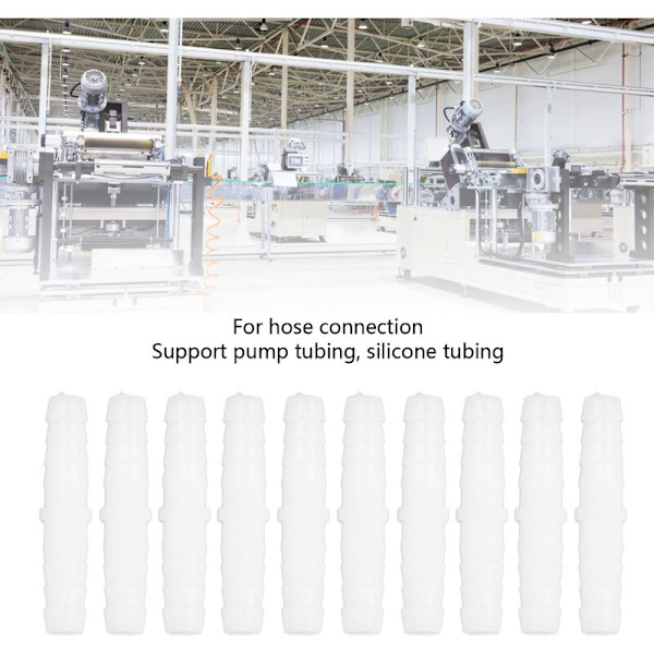 10 stk. Plastikrør Barb Fitting lige lige Barb Splicer Mender Joint Union Adapter 6-6mm