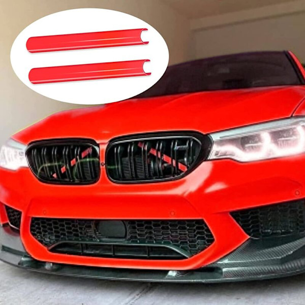 Rød bil stripe klistremerke deksel ramme for- F20 F22 F23 F30 F32 G20 grill trim striper dekorasjon styling